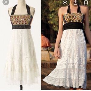 🌷Anthropologie  lace halter dress